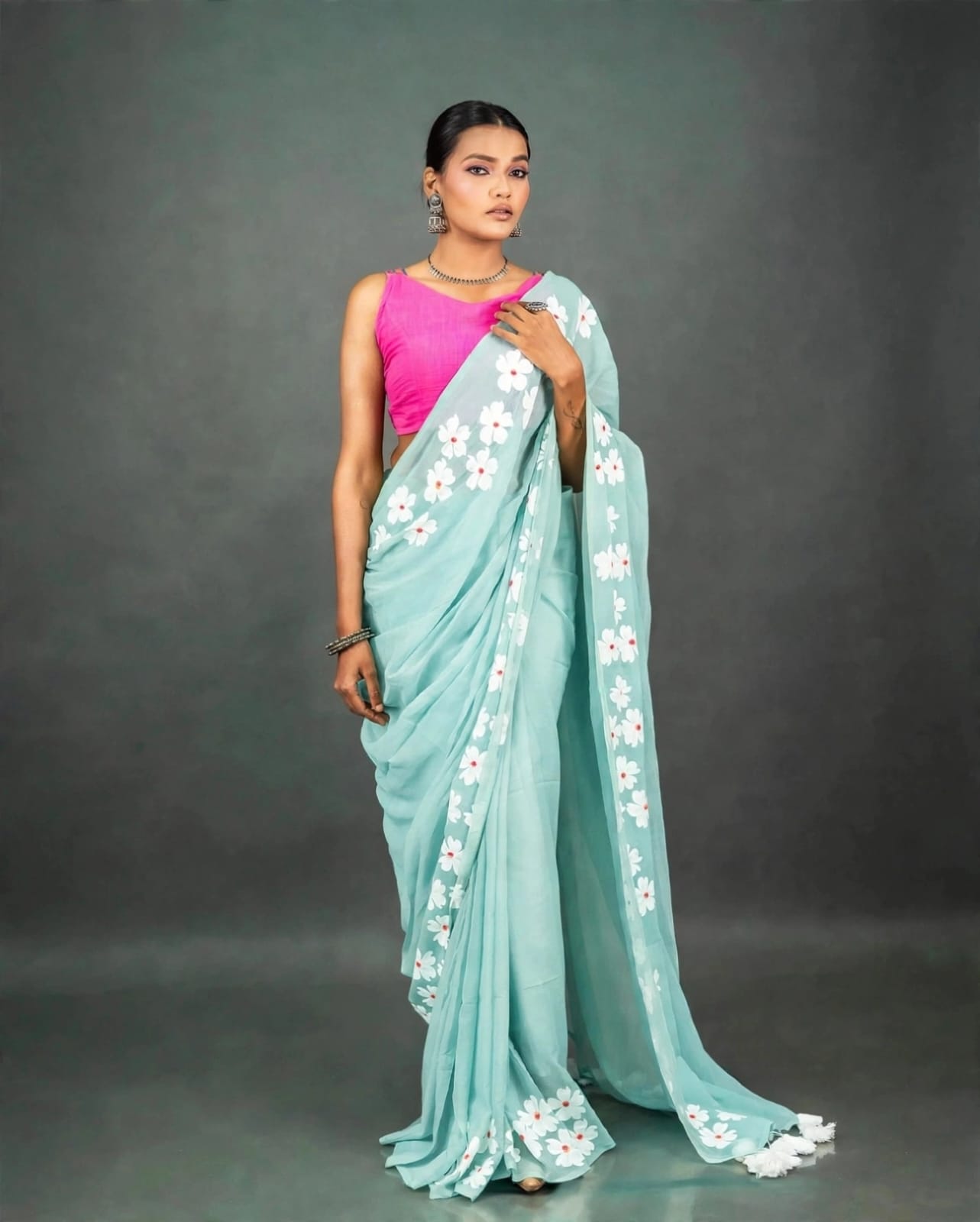 Shefali Bloom Sky Blue