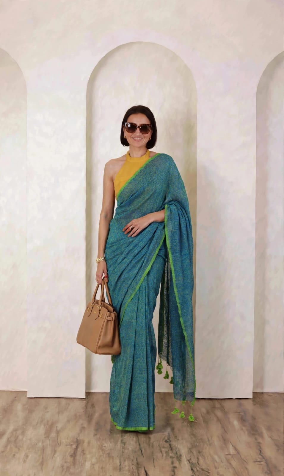Aadi Khadi Green-Blue